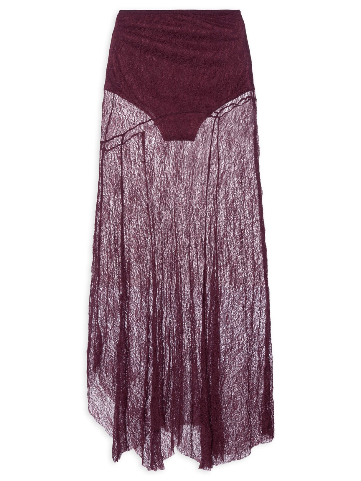 Saia Pontas Rendinha - Roxo