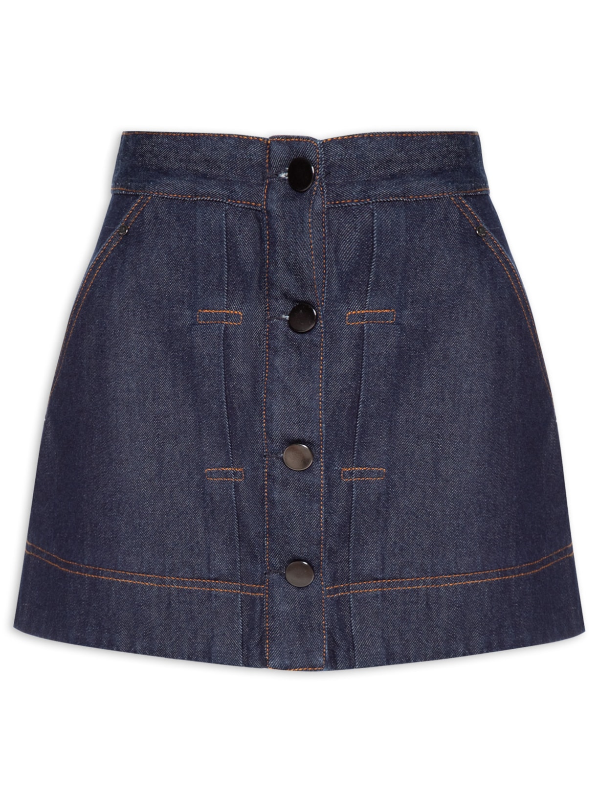 Saia Prega Raw - Azul