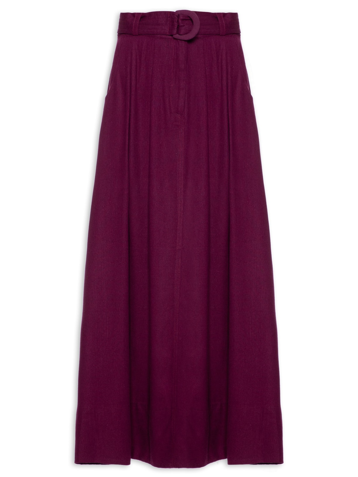 Saia Pregas Ampla - Roxo