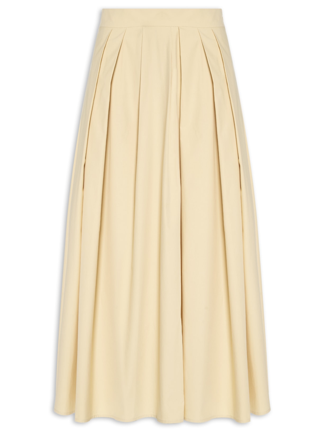 Saia Pregas Irregulares Marrom Andrea Marques