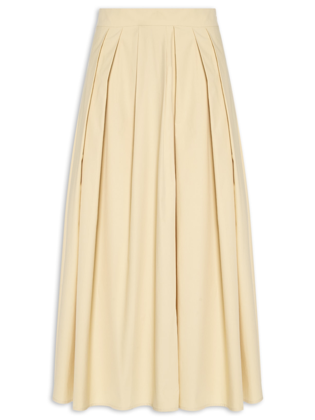 Saia Pregas Irregulares Marrom Andrea Marques