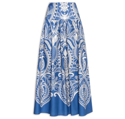 Saia Primor De Abacaxi - Azul