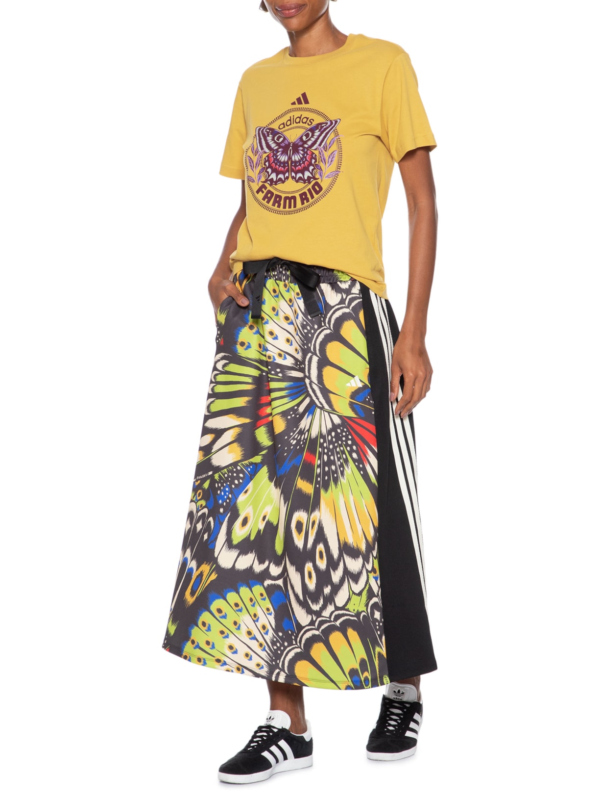 Saia Prm Skirt Preto Adidas + Farm