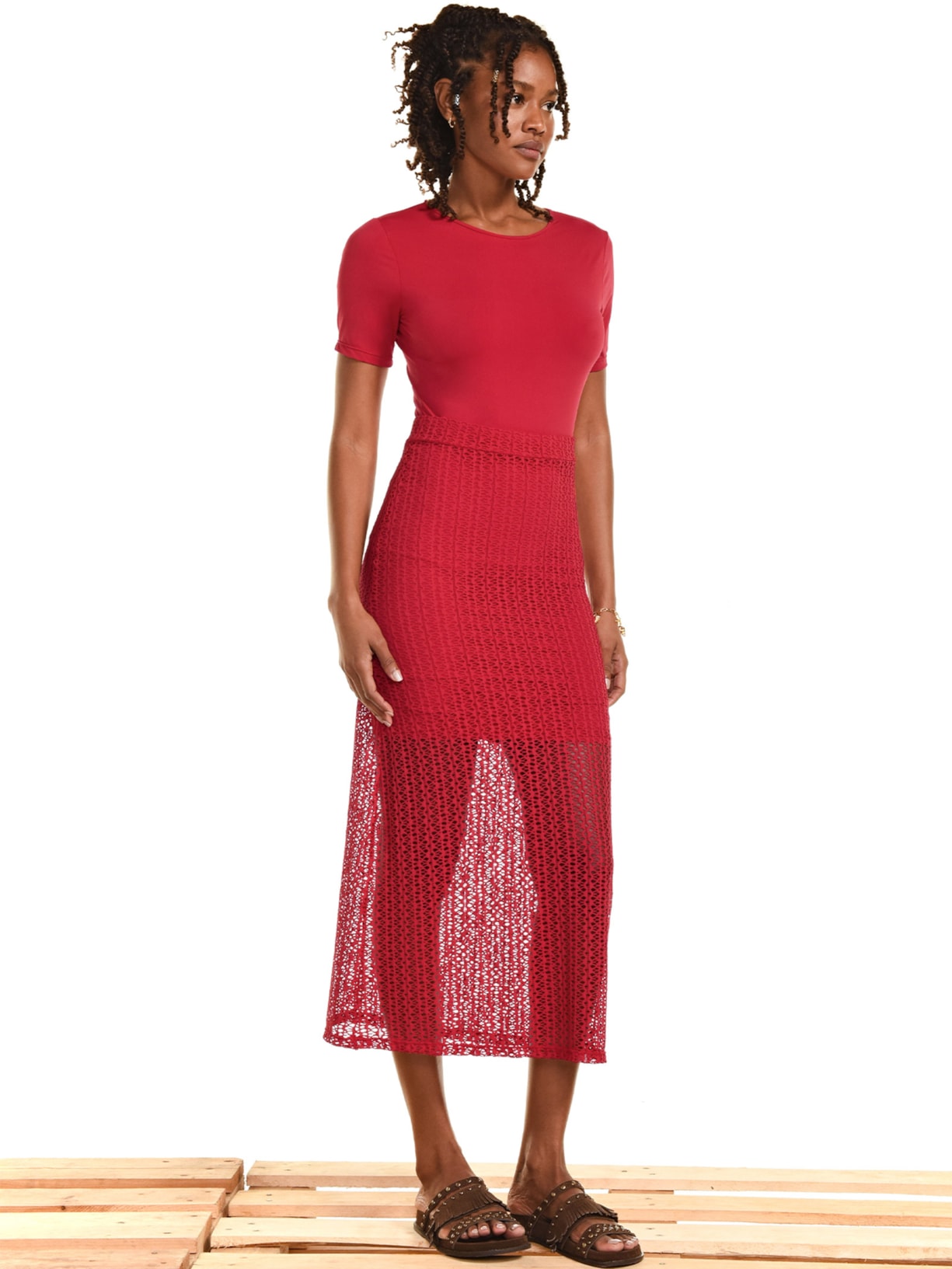 Saia Raya Vermelho Triya