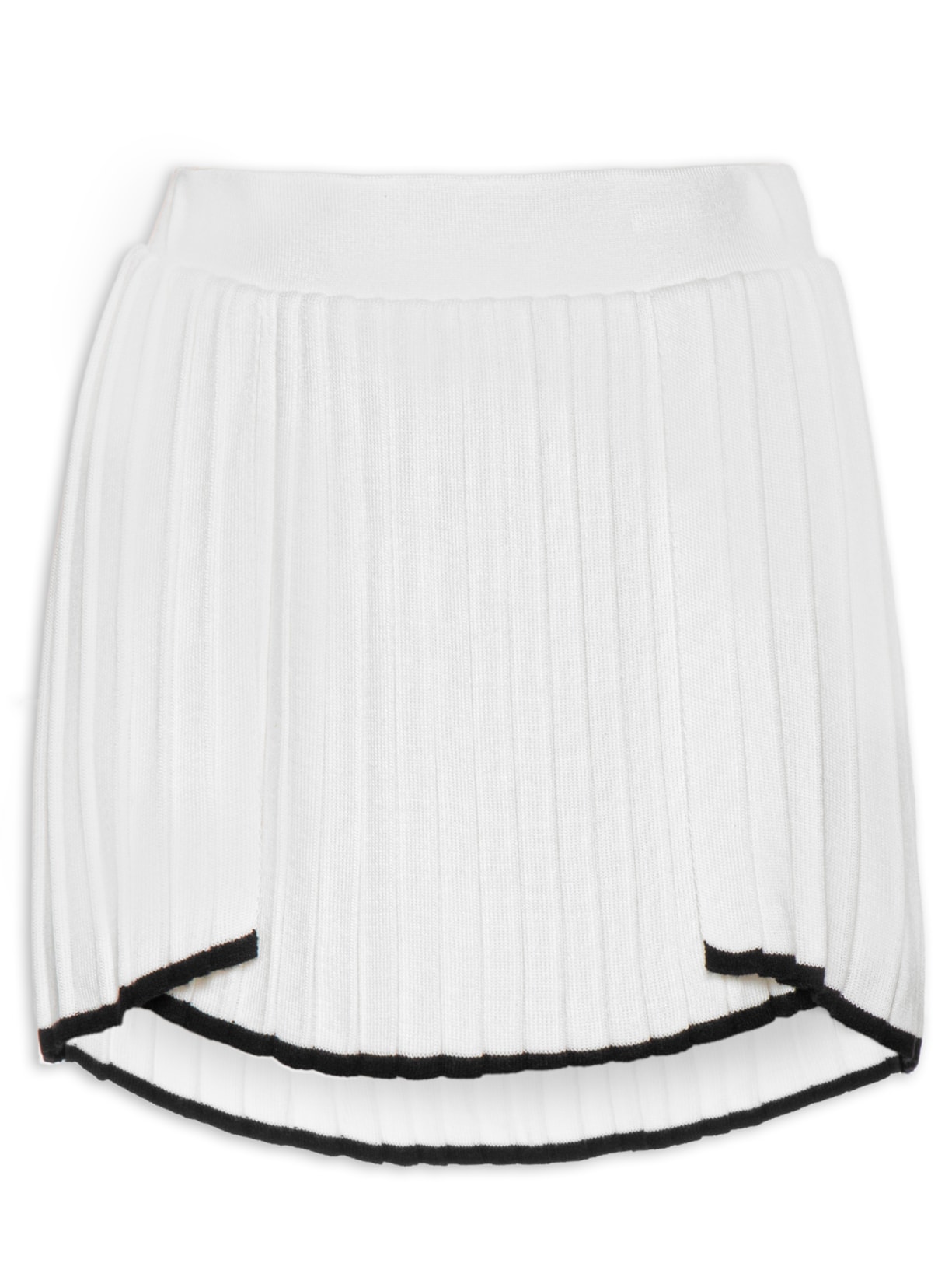 Saia Regular Tricot Sport - Branco