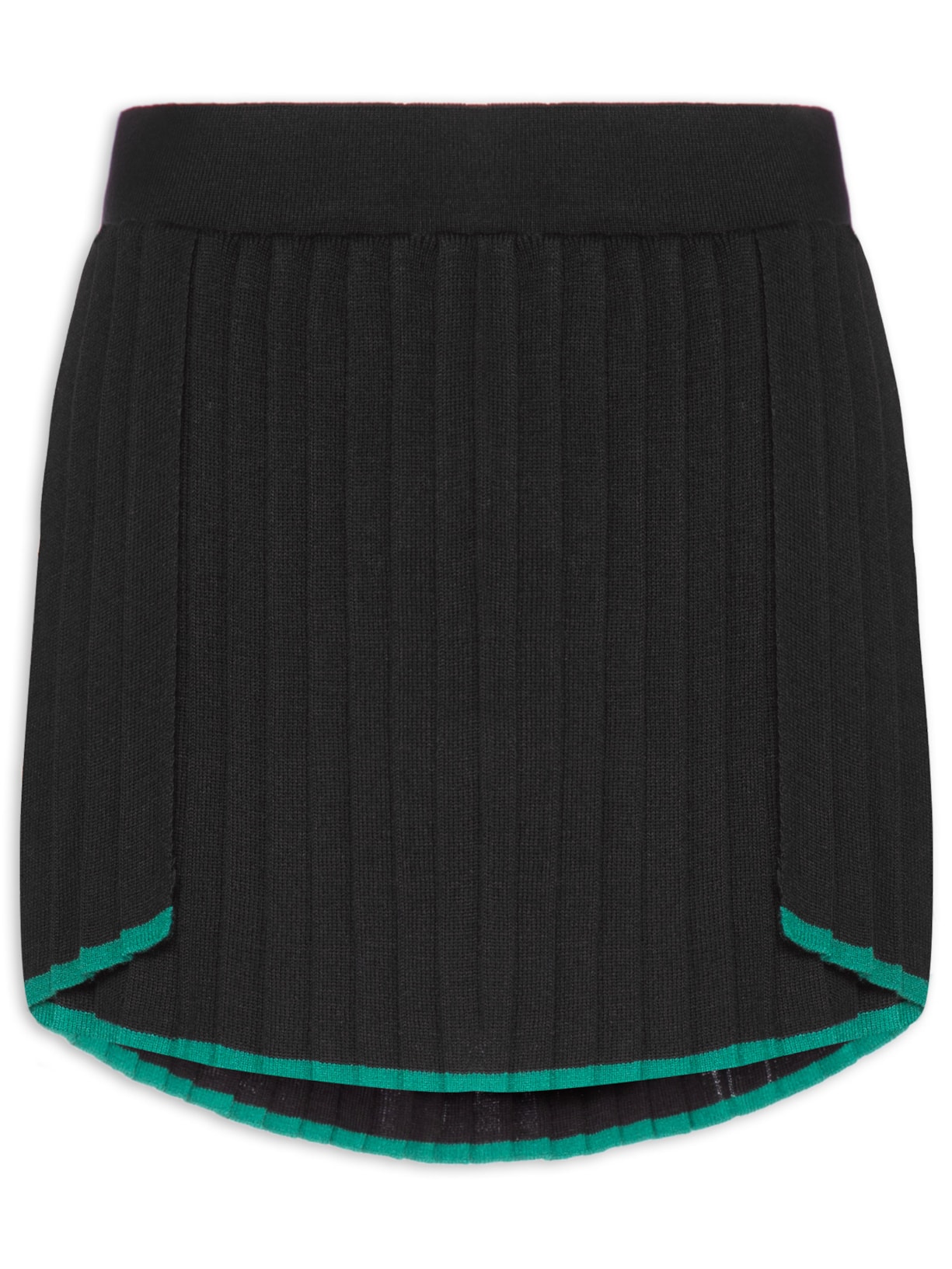 Saia Regular Tricot Sport - Preto