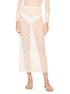 Saia Rendinha Liquen - Off White by PAULA RAIA