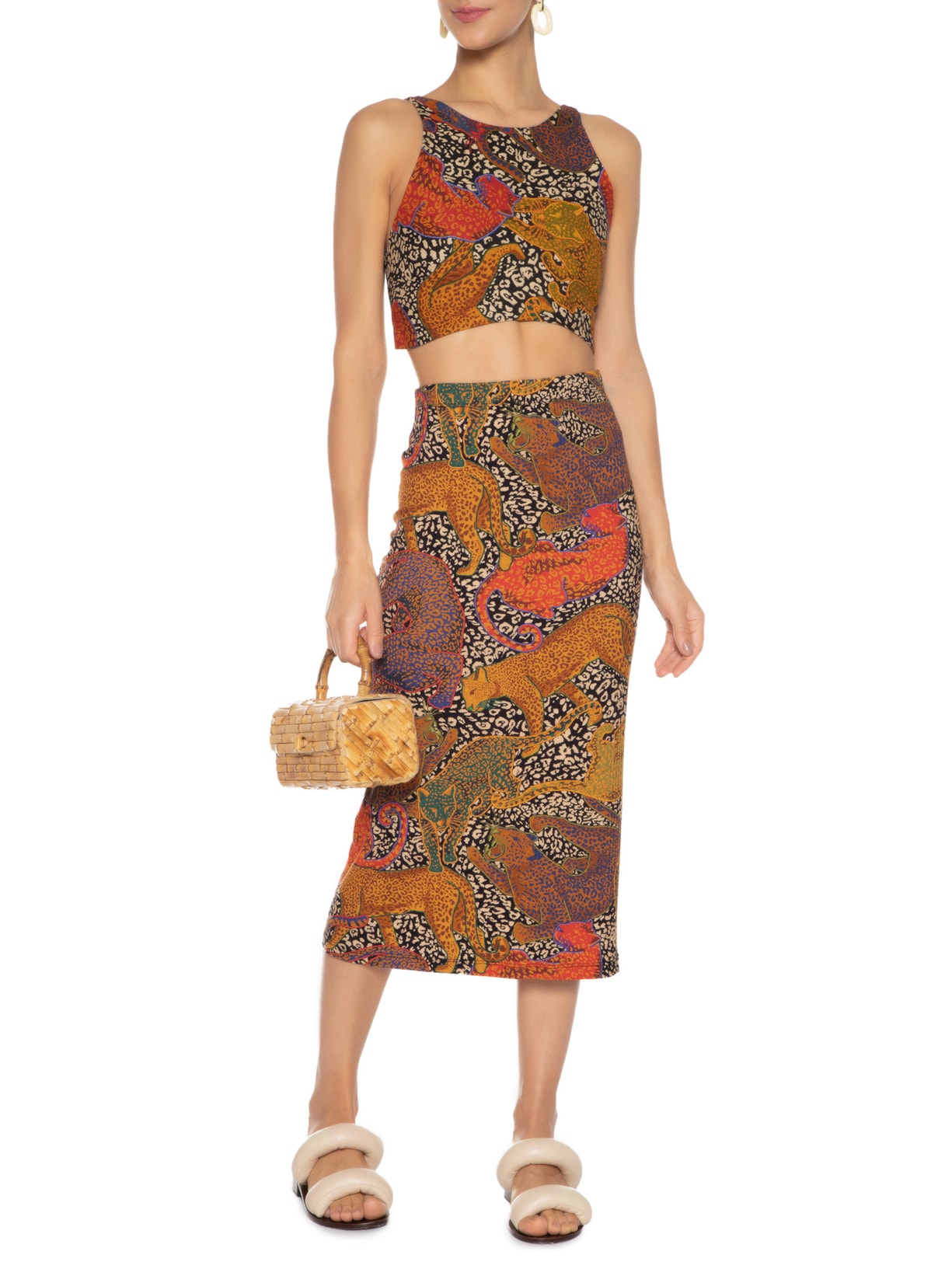 Saia Reta Felina Preto Farm