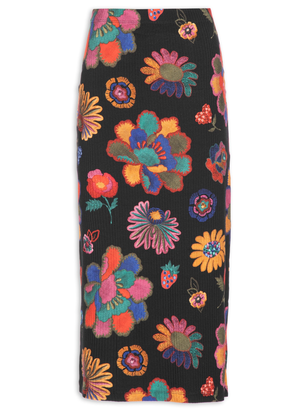 Saia Reta Lene - Preto