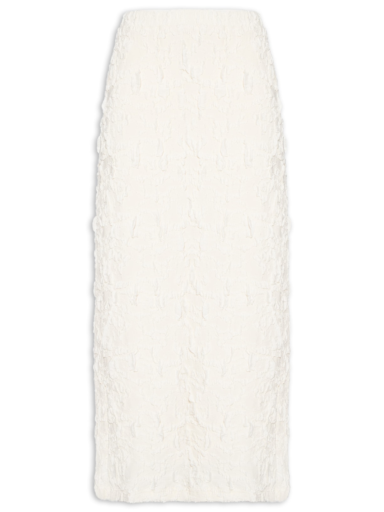 Saia Reta Textura Branco Farm