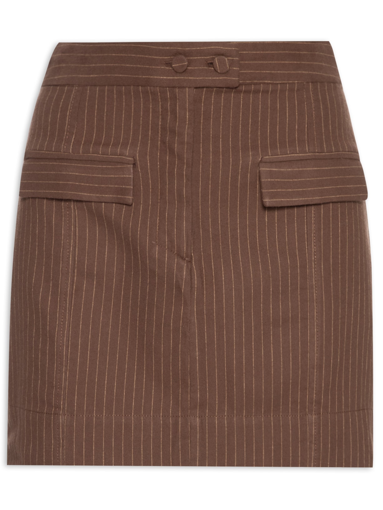 Saia Risca de Giz - Marrom