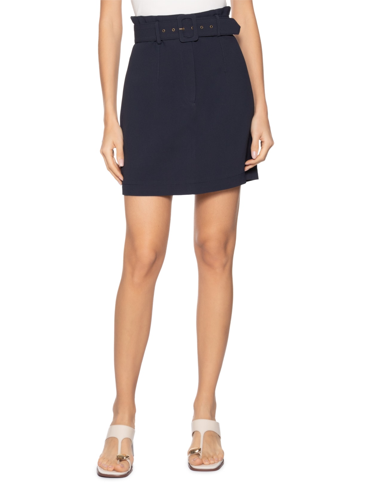 Saia Rosaly Azul Marinho Carol Bassi