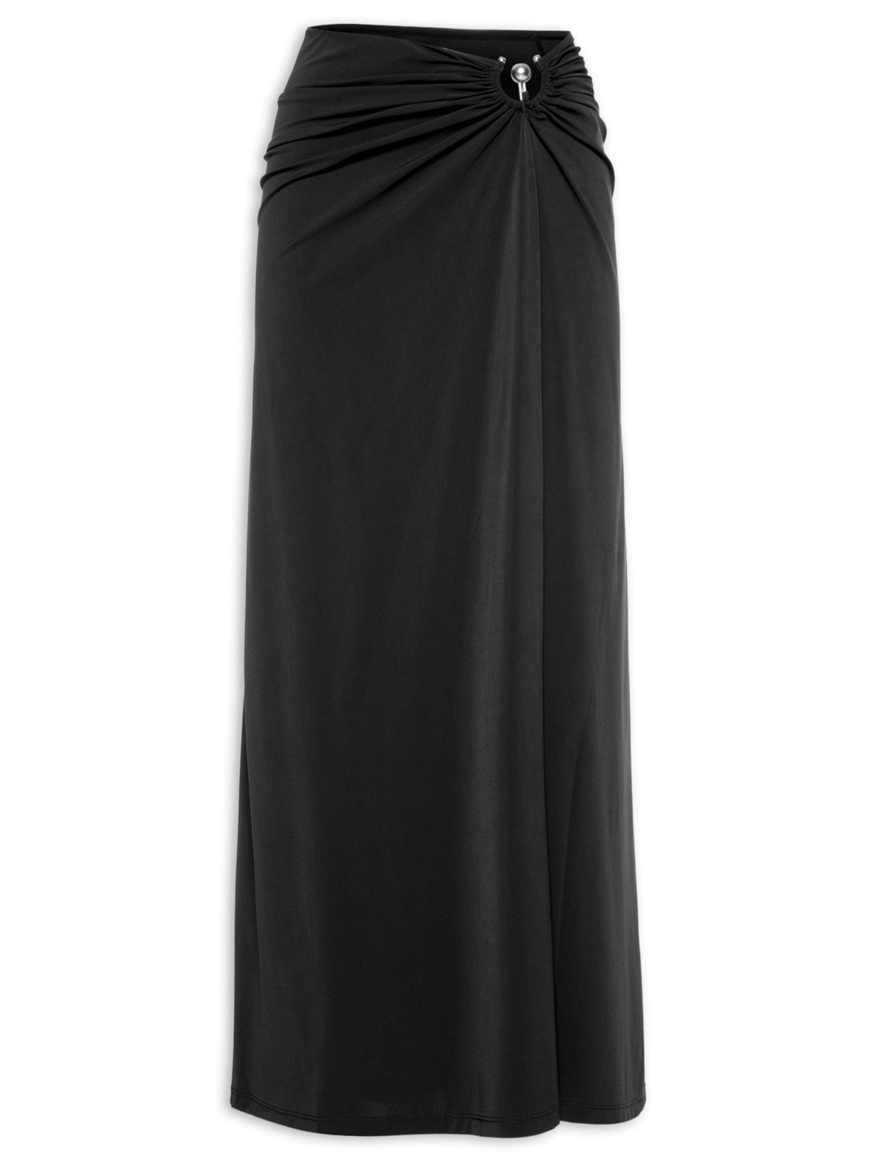 Saia Ruched Orbit Split - Preto