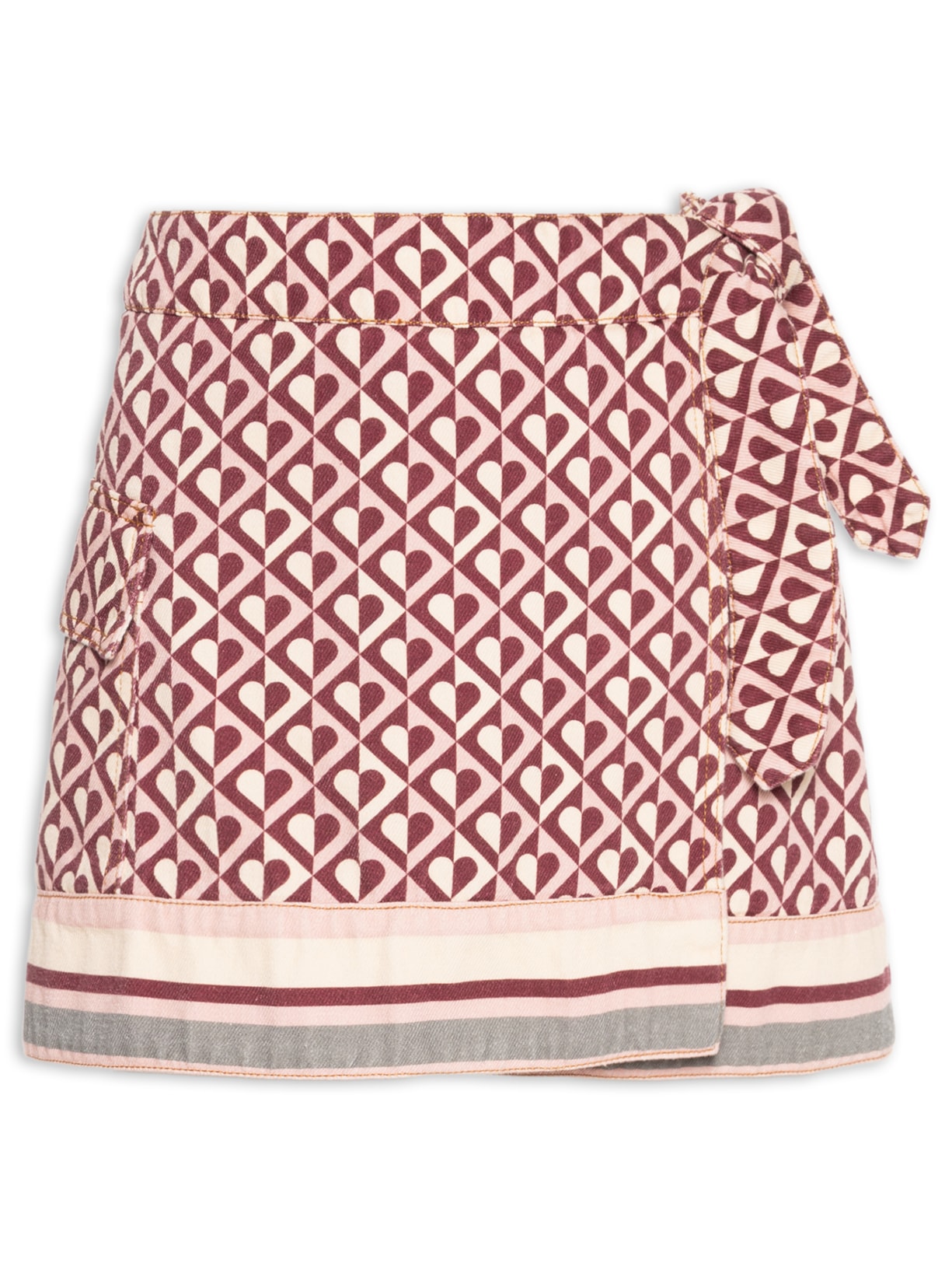 Saia Sarja Amore - Marrom