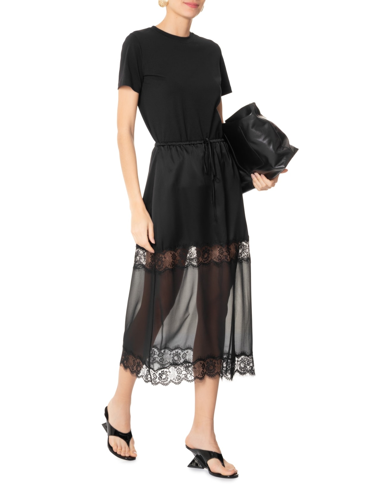 Saia Silk Lace Berta Preto Nk