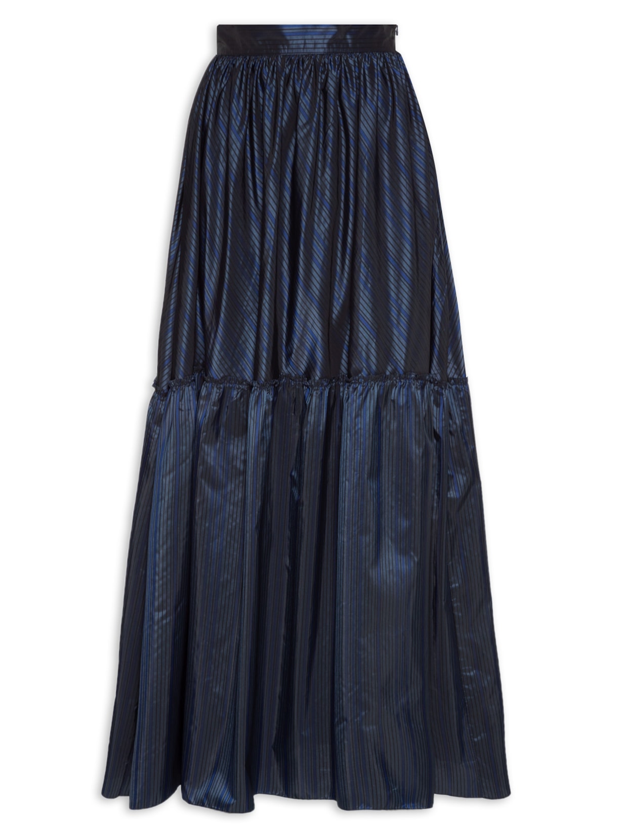 Saia Tafetá Longa - Azul