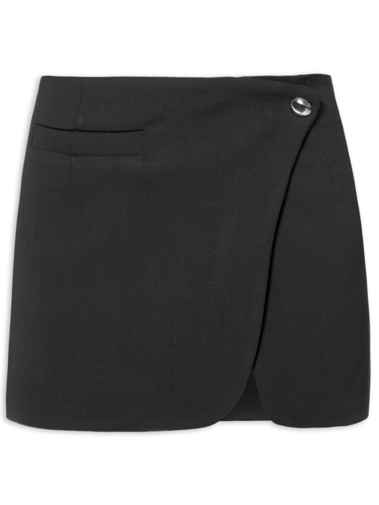 Saia Tailored Mini Skirt - Preto