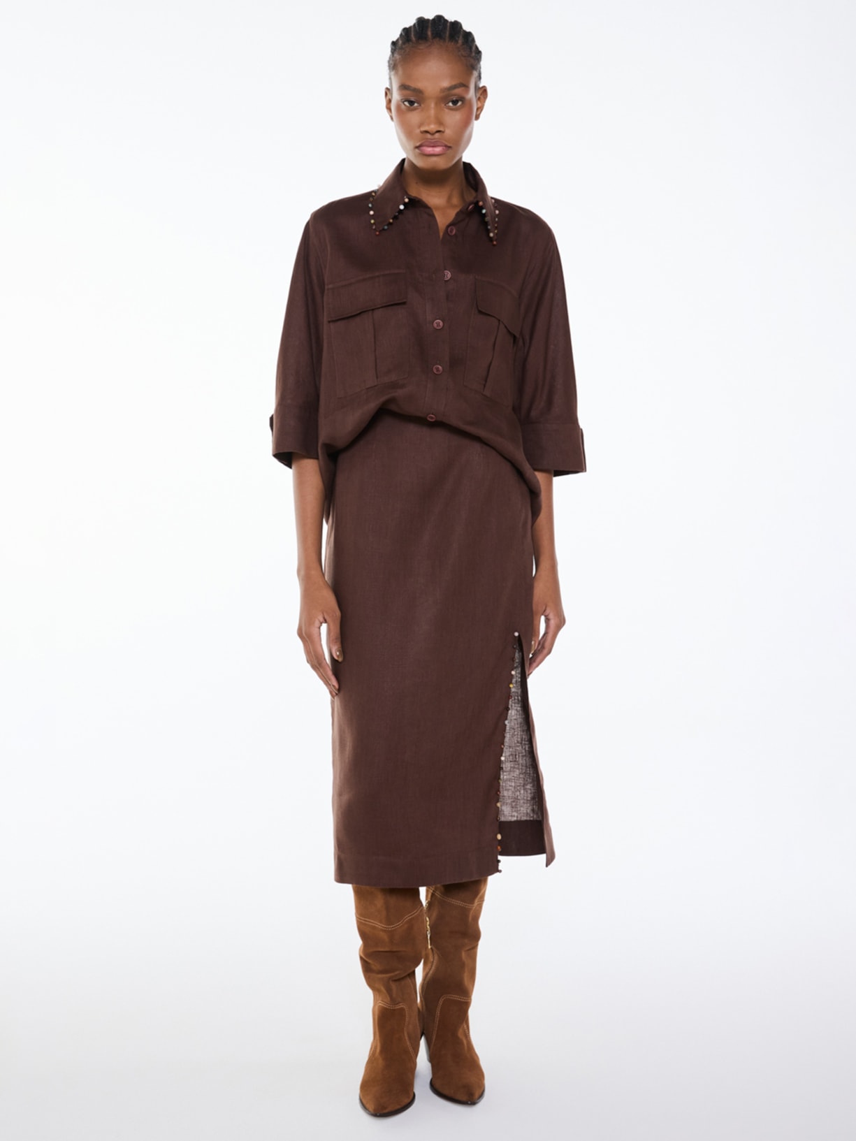 Saia Tiny Brown I26 Marrom Mixed