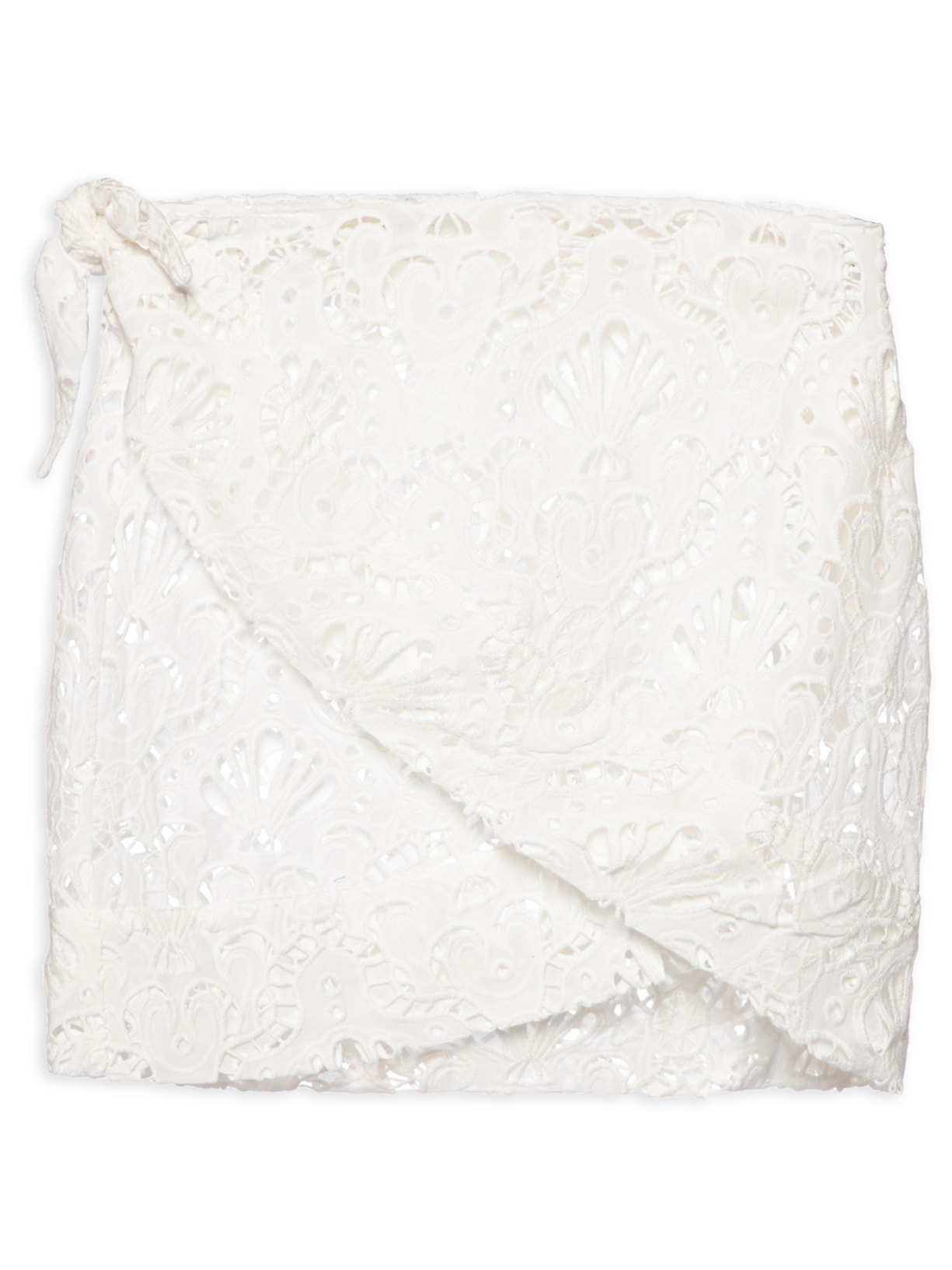 Saia Transpasse Laise Concha - Branco