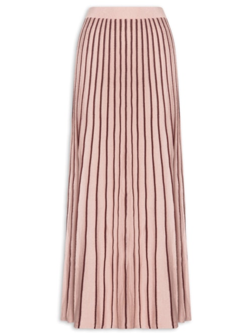 Saia Tricot Listras Floriluz - Rosa