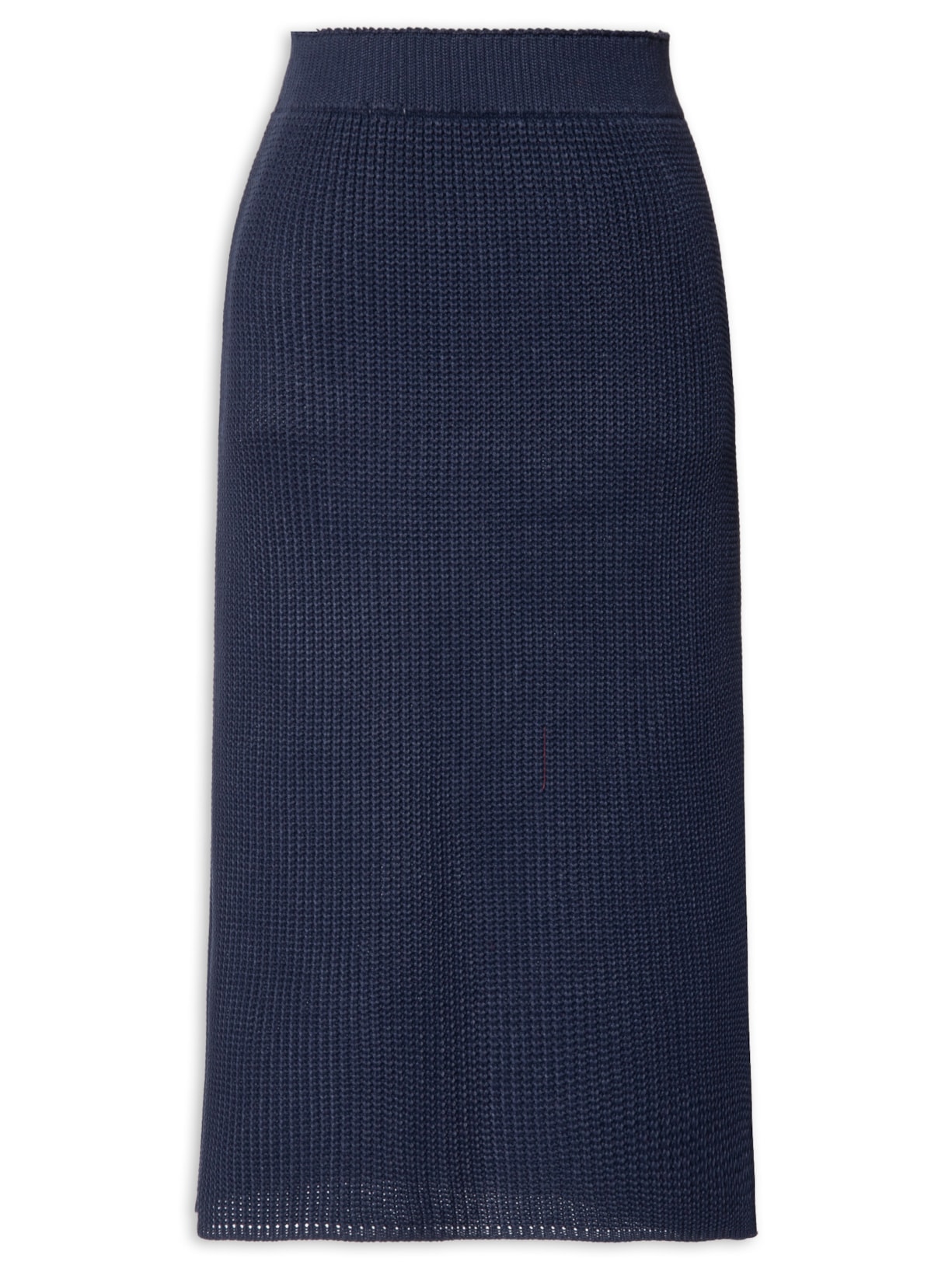 Saia Tricot Midi - Azul