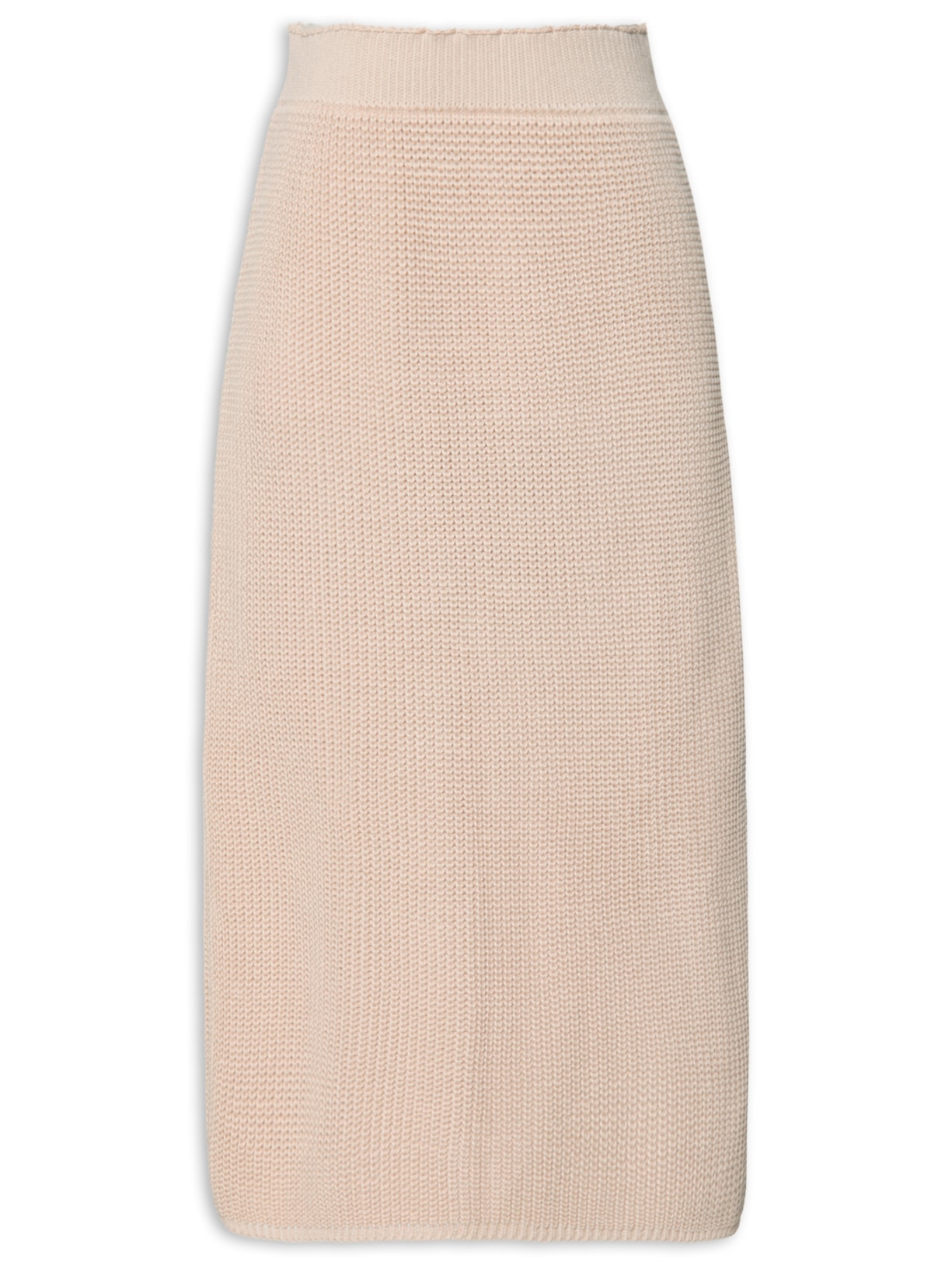 Saia Tricot Midi - Bege