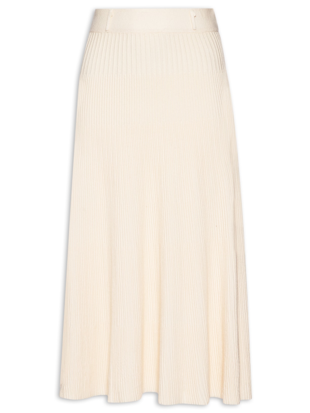 Saia Tricot Plissada - Off White