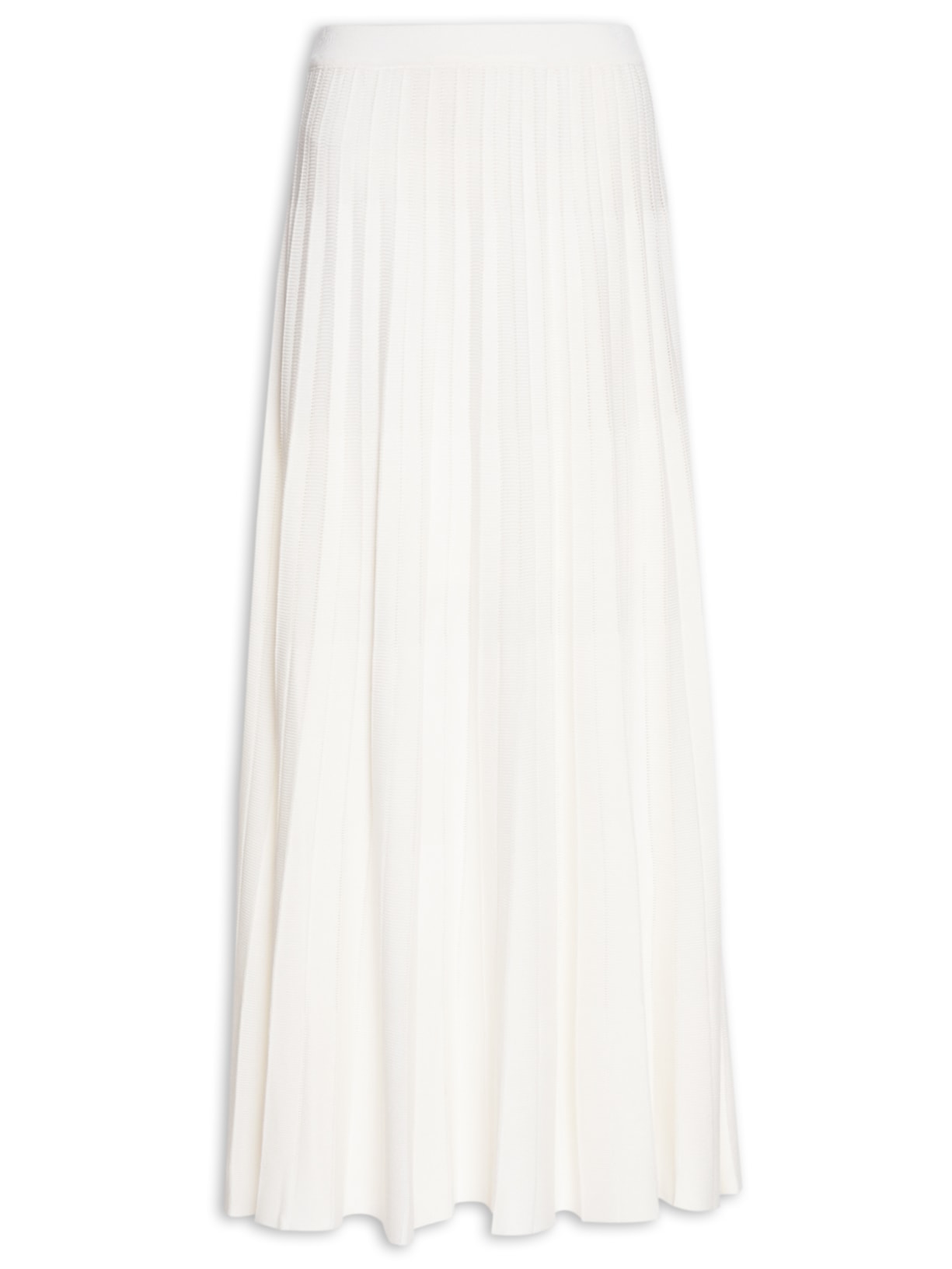 Saia Tricot Plissada - Off White