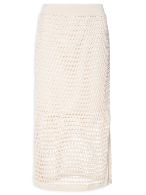 Saia Tricot Ponto Telado - Off White