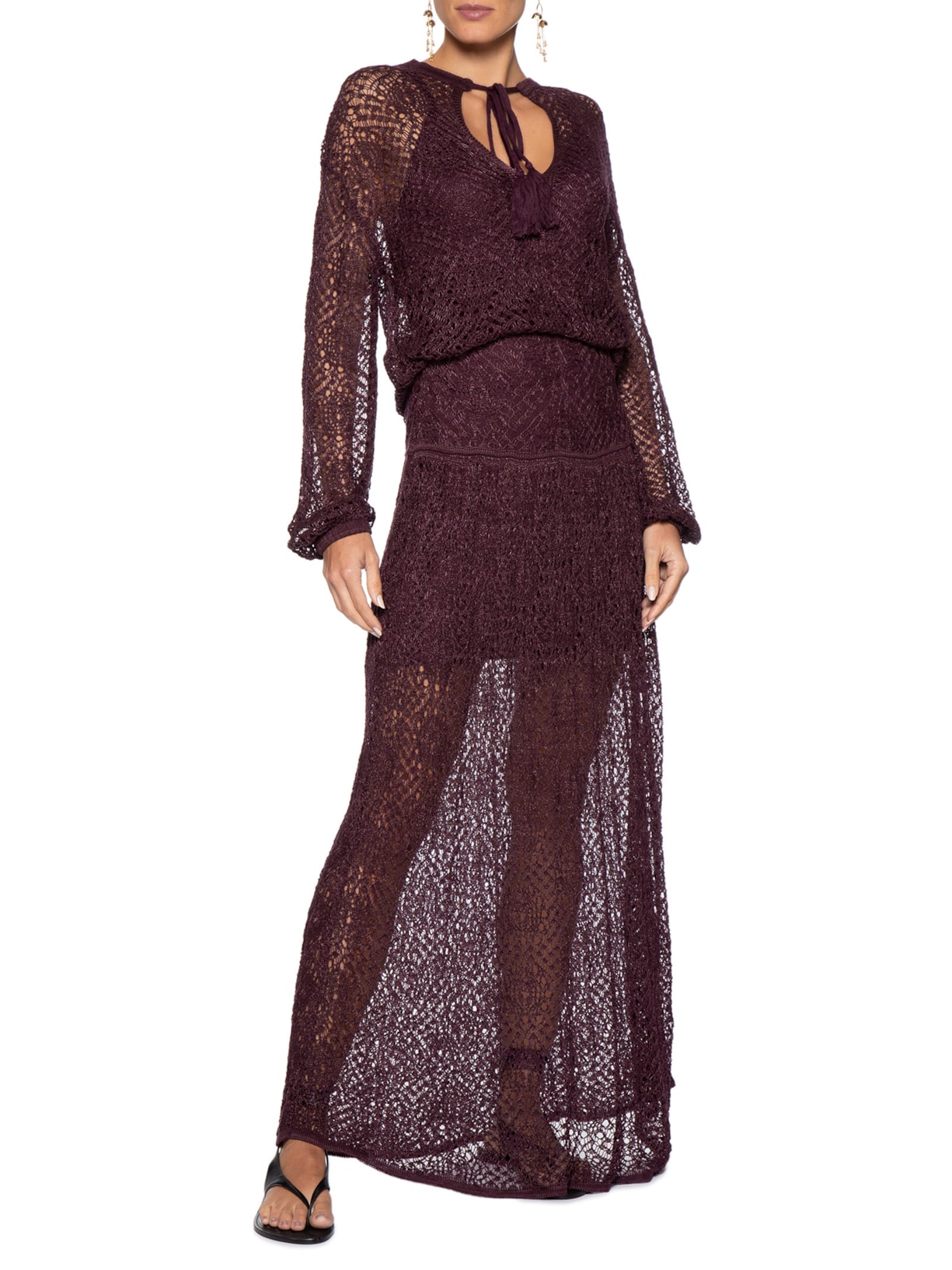 Saia Tricot Rendada Feminina – Vermelho Dress To