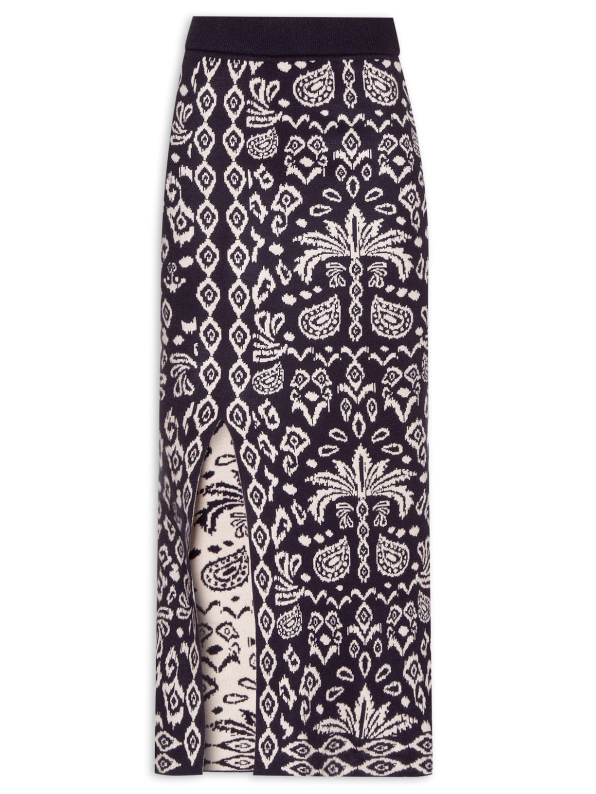 Saia Tricot Tropikat - Azul