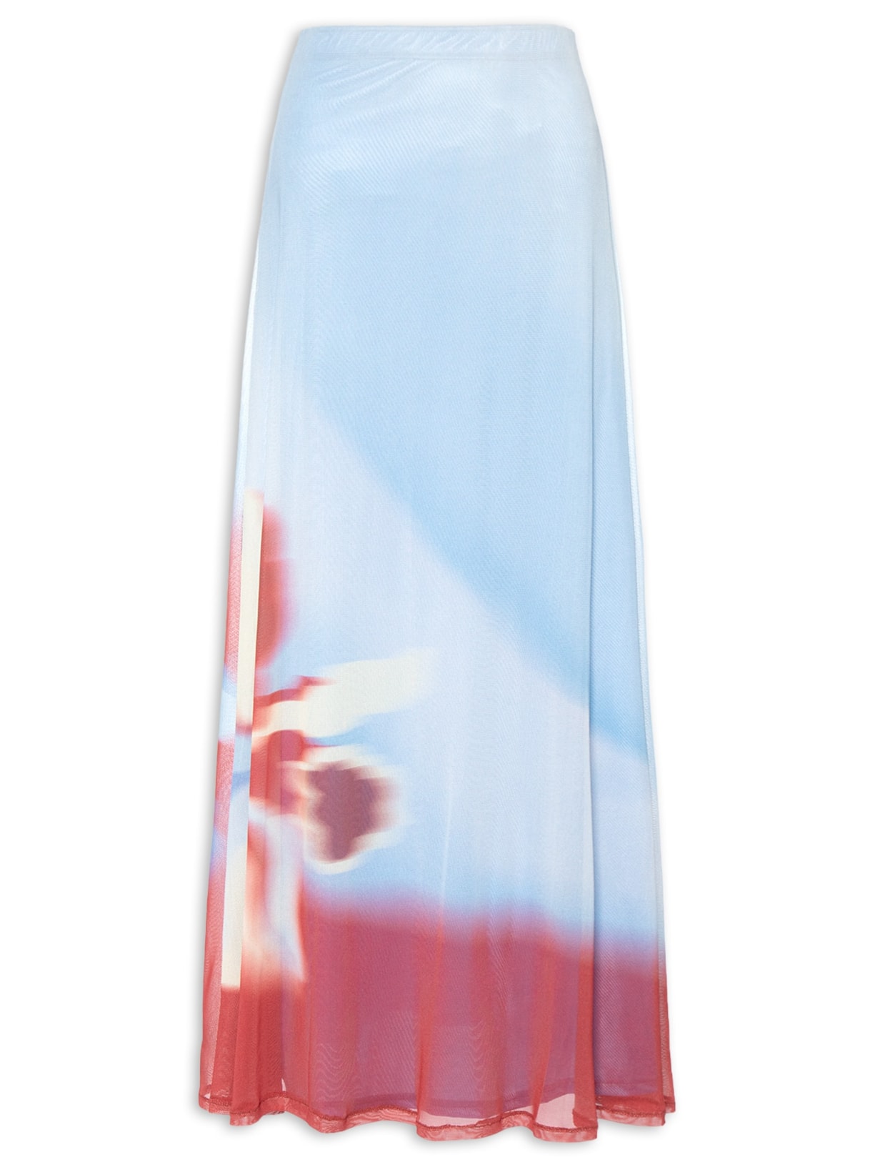 Saia Tule Estampa Íris Azul Dress To