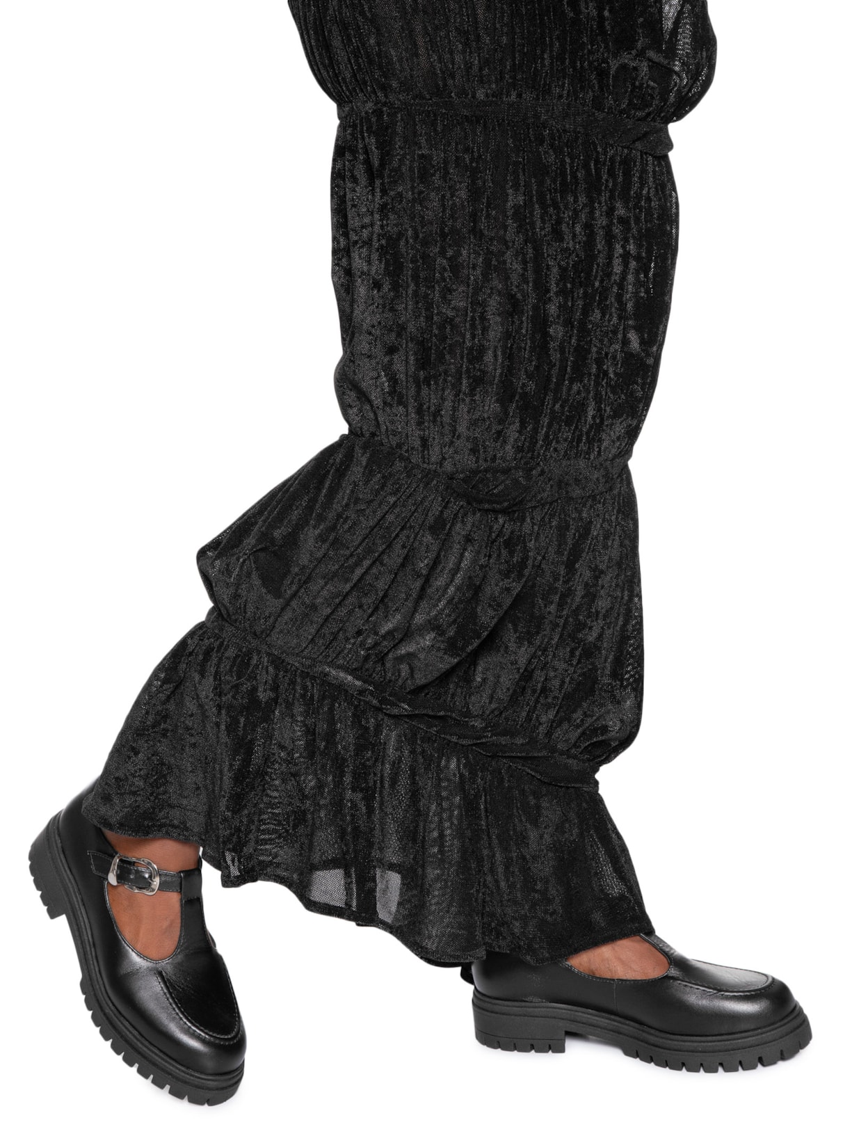 Saia Velour Preto Francesca