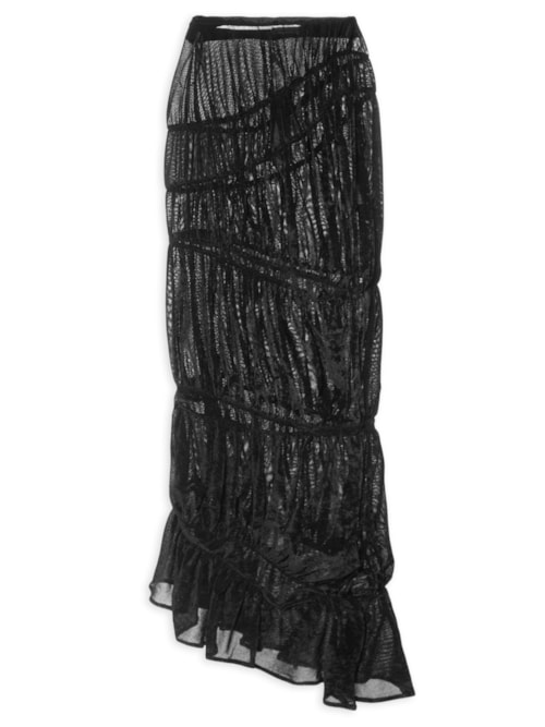 Saia Velour - Preto