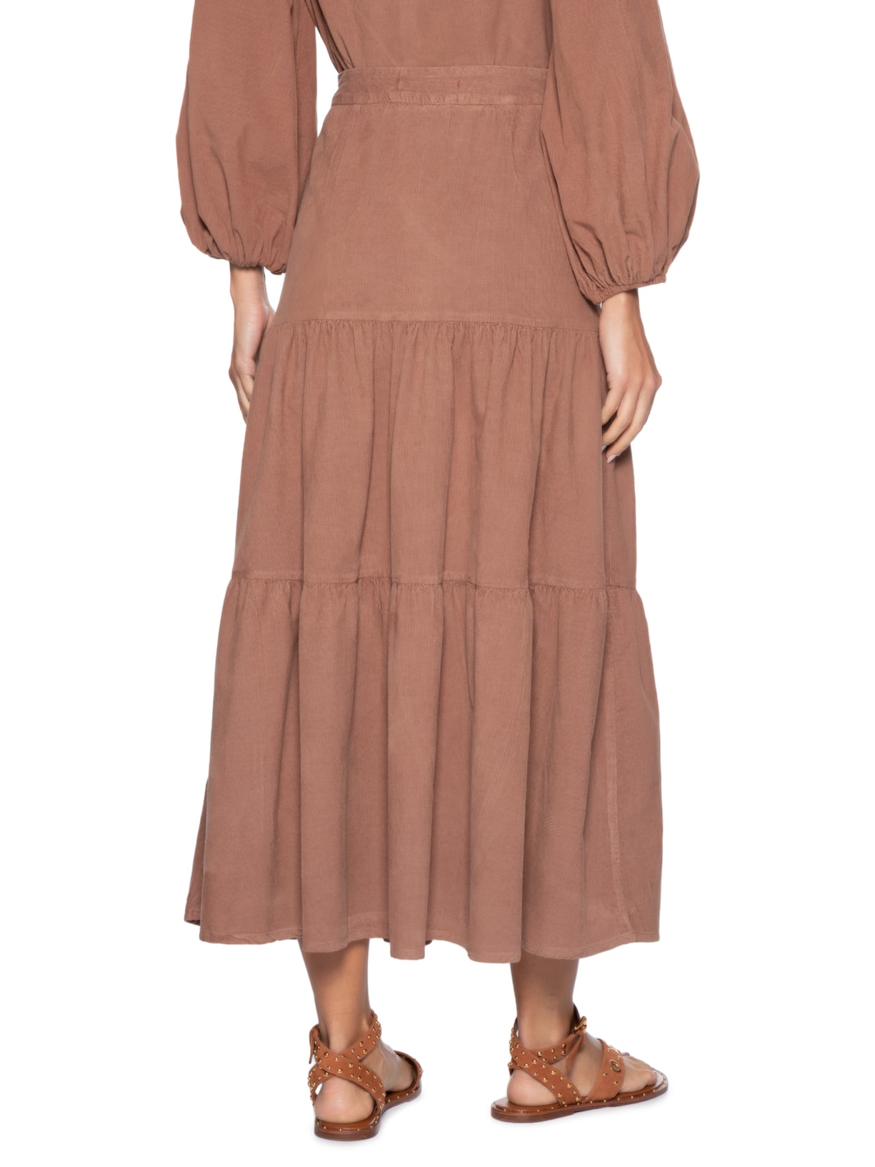 Saia Veludo Cotelê Pala – Rosa Maria Filó