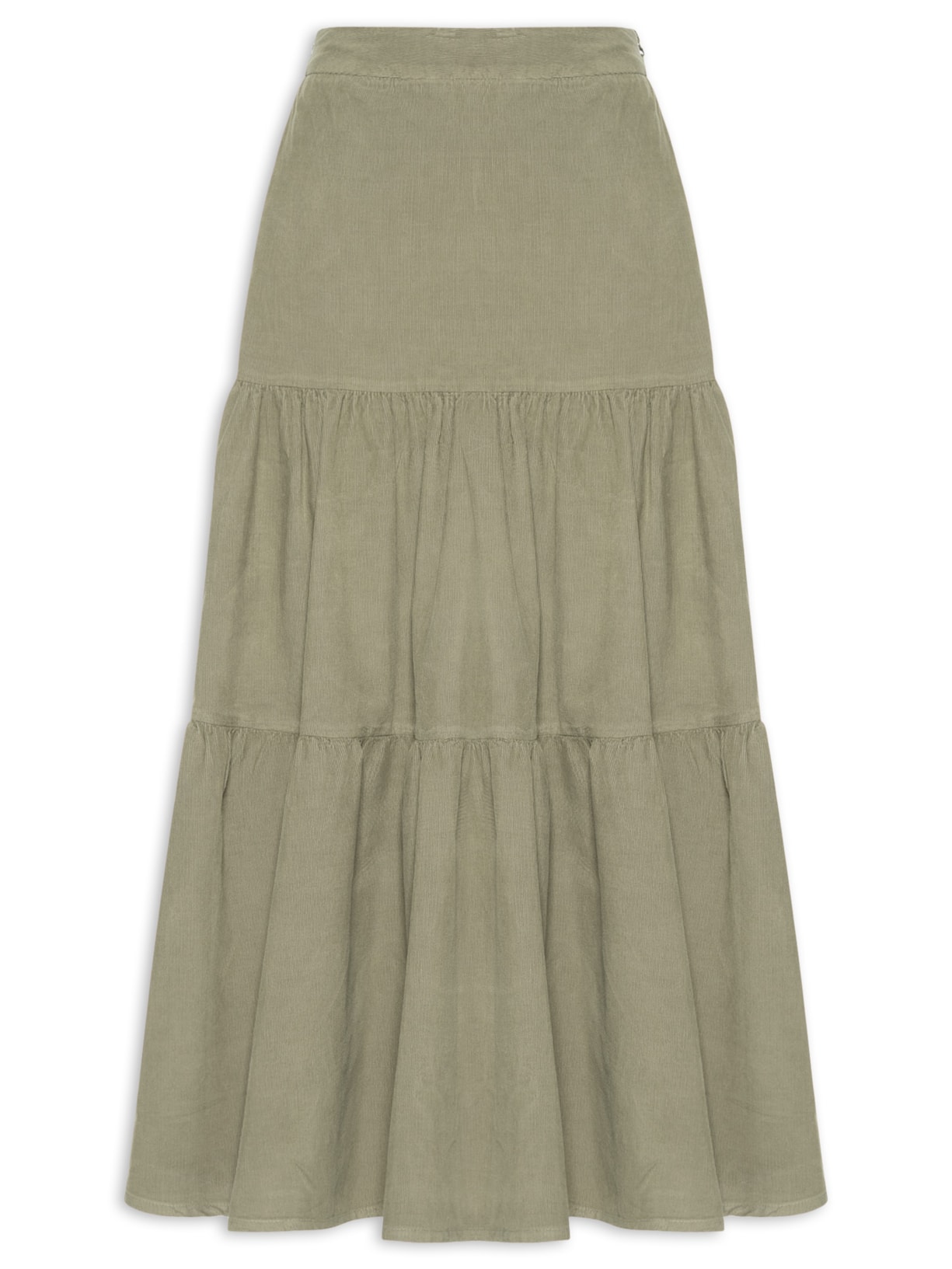 Saia Veludo Cotelê Pala – Verde Maria Filó