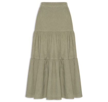 Saia Veludo Cotelê Pala – Verde