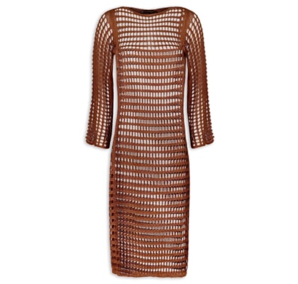 Saída Belle Tricot - Marrom