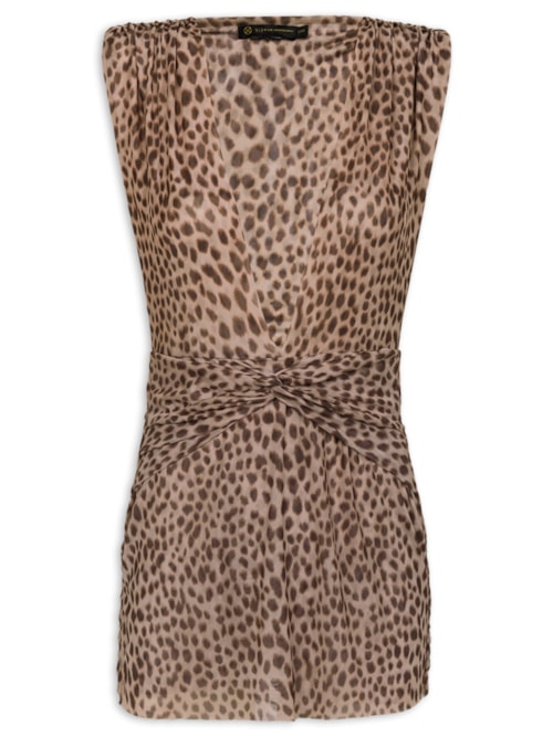 Saída Curta Cindy - Animal Print