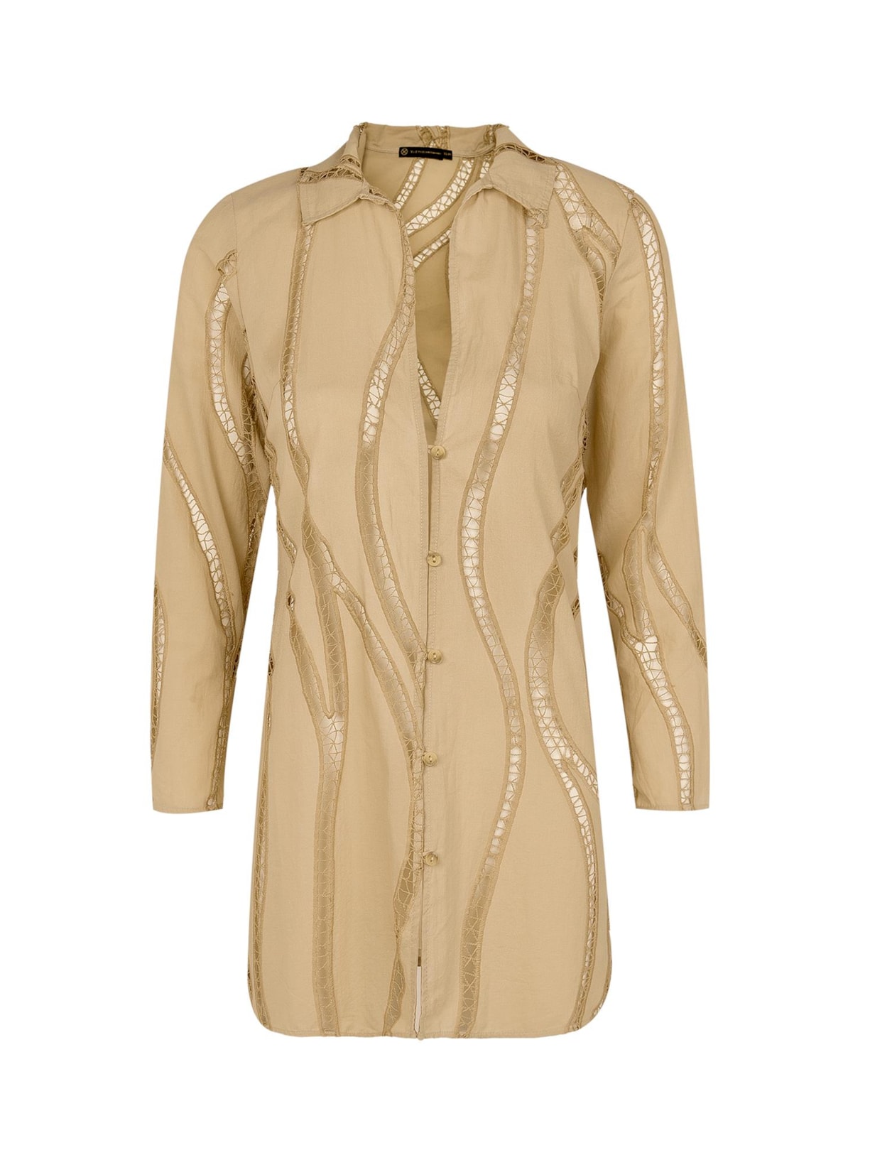 Saida Curta Coleen - Bege