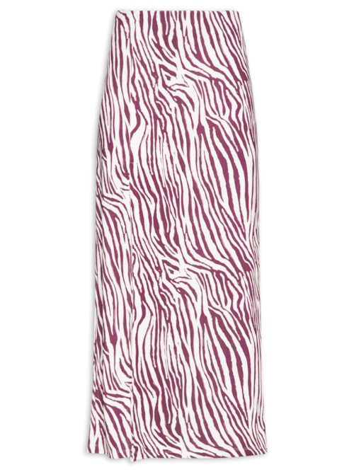 Saída De Praia Com Fenda Estampada - Animal Print