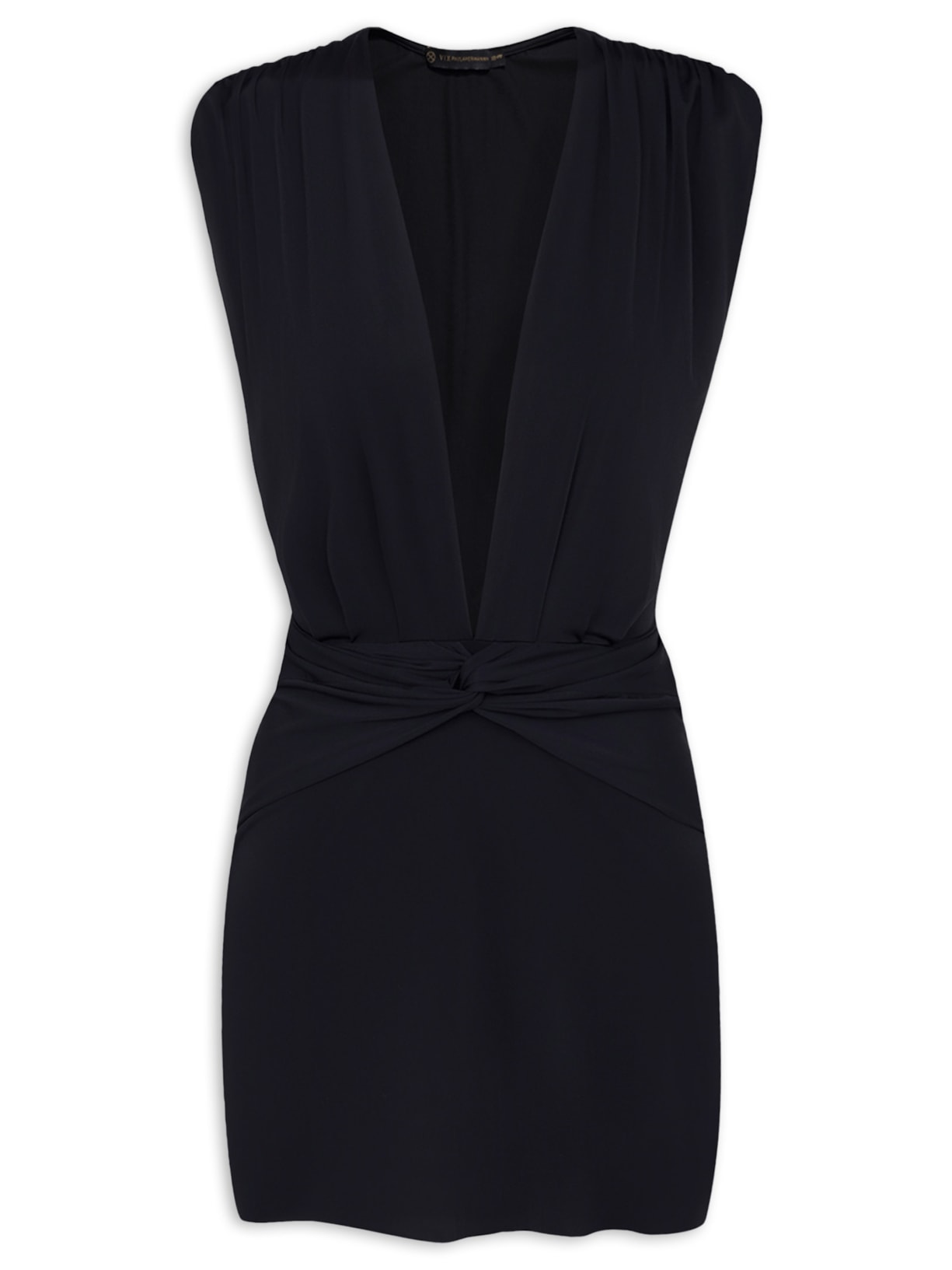 Saída De Praia Curta Cindy - Preto