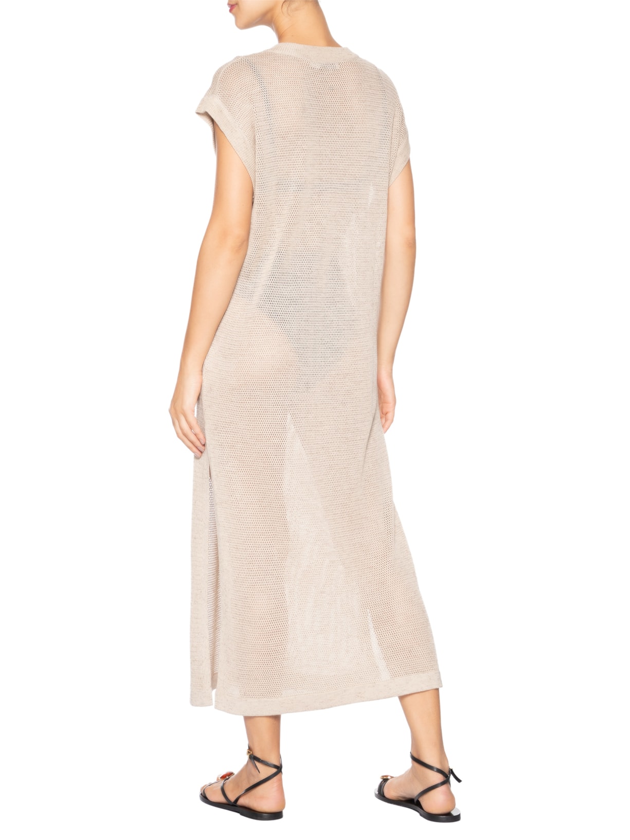 Saída De Praia Reta Tricot Bege Lenny Niemeyer