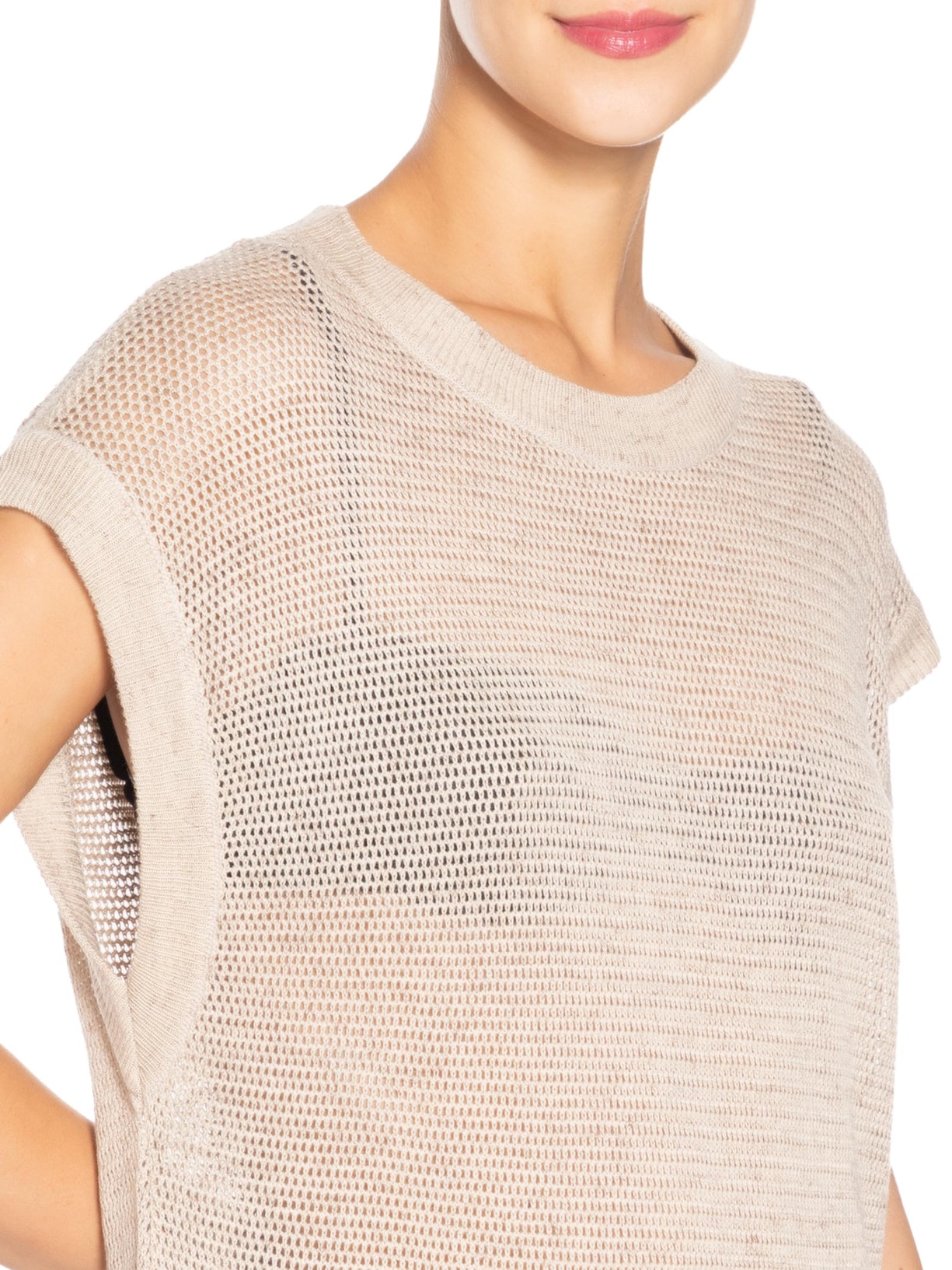 Saída De Praia Reta Tricot Bege Lenny Niemeyer