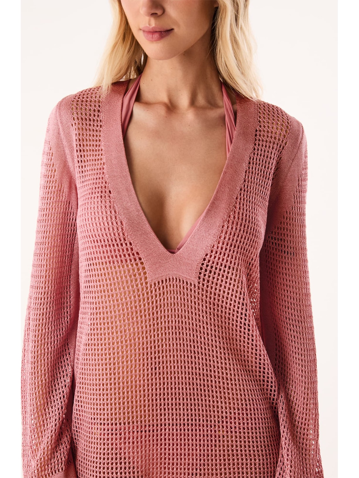 Saída Feminina Ct Nara Tricot Rosa Vix