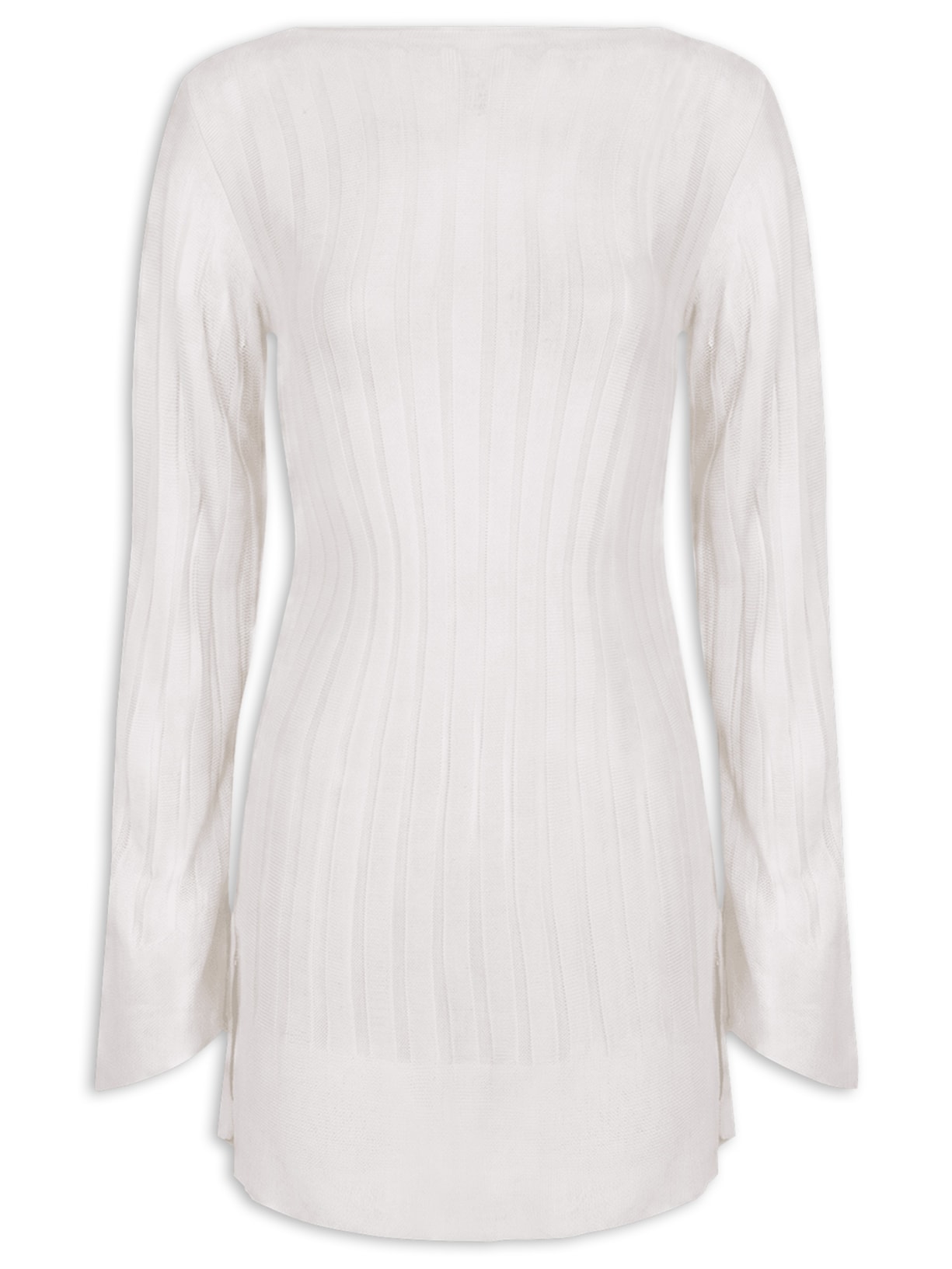 Saída Feminina Curta Estela Tricot – Branco Vix