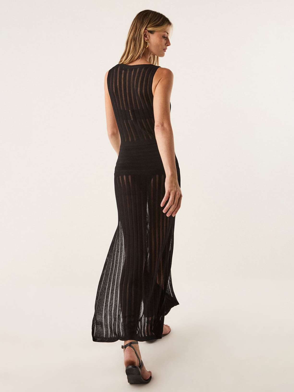 Saída Feminina Longa Estela Tricot Preto Vix