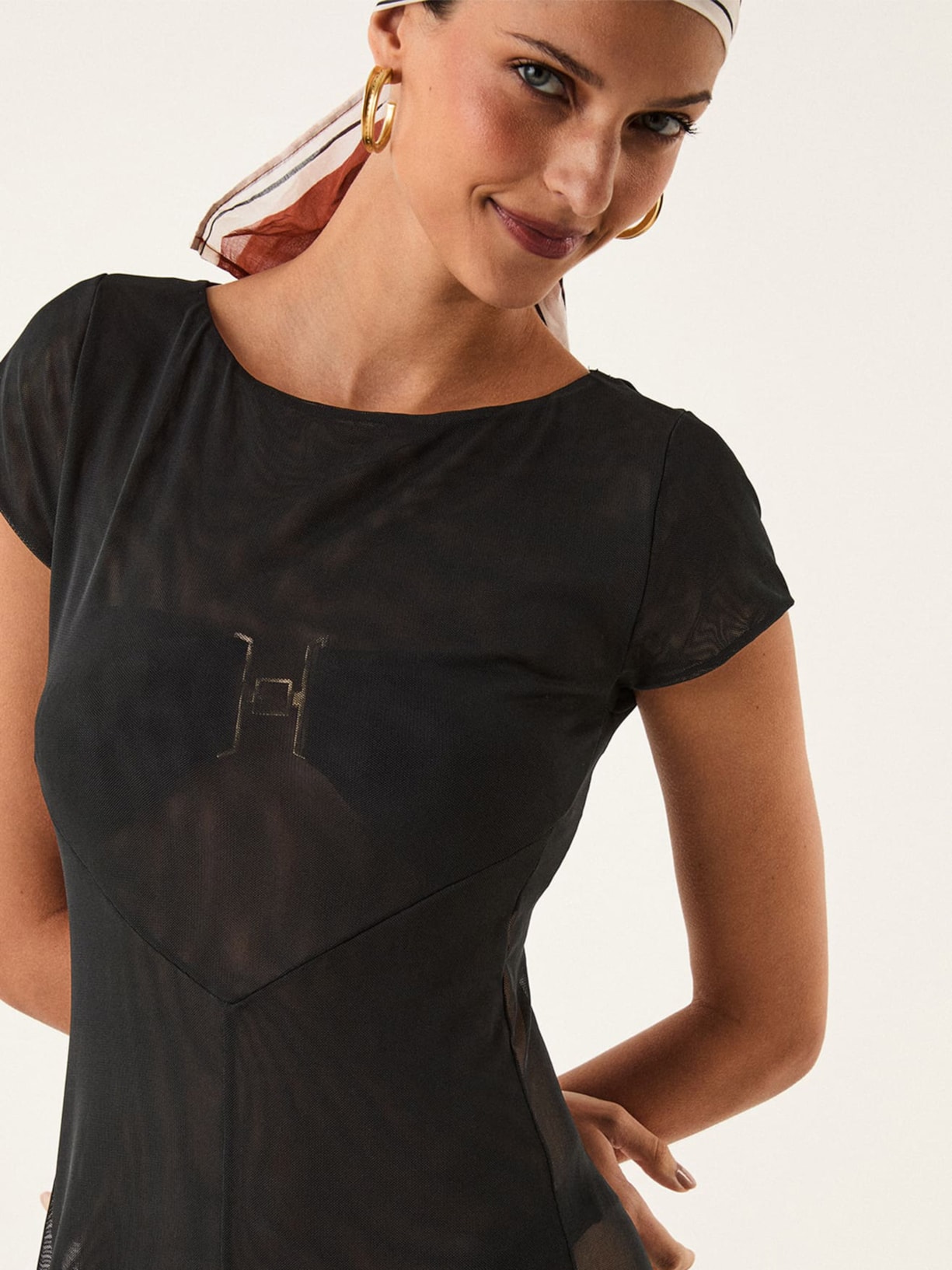Saída Feminina Longa Lais Preto Vix