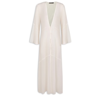 Saída Feminina Longa Tully - Branco