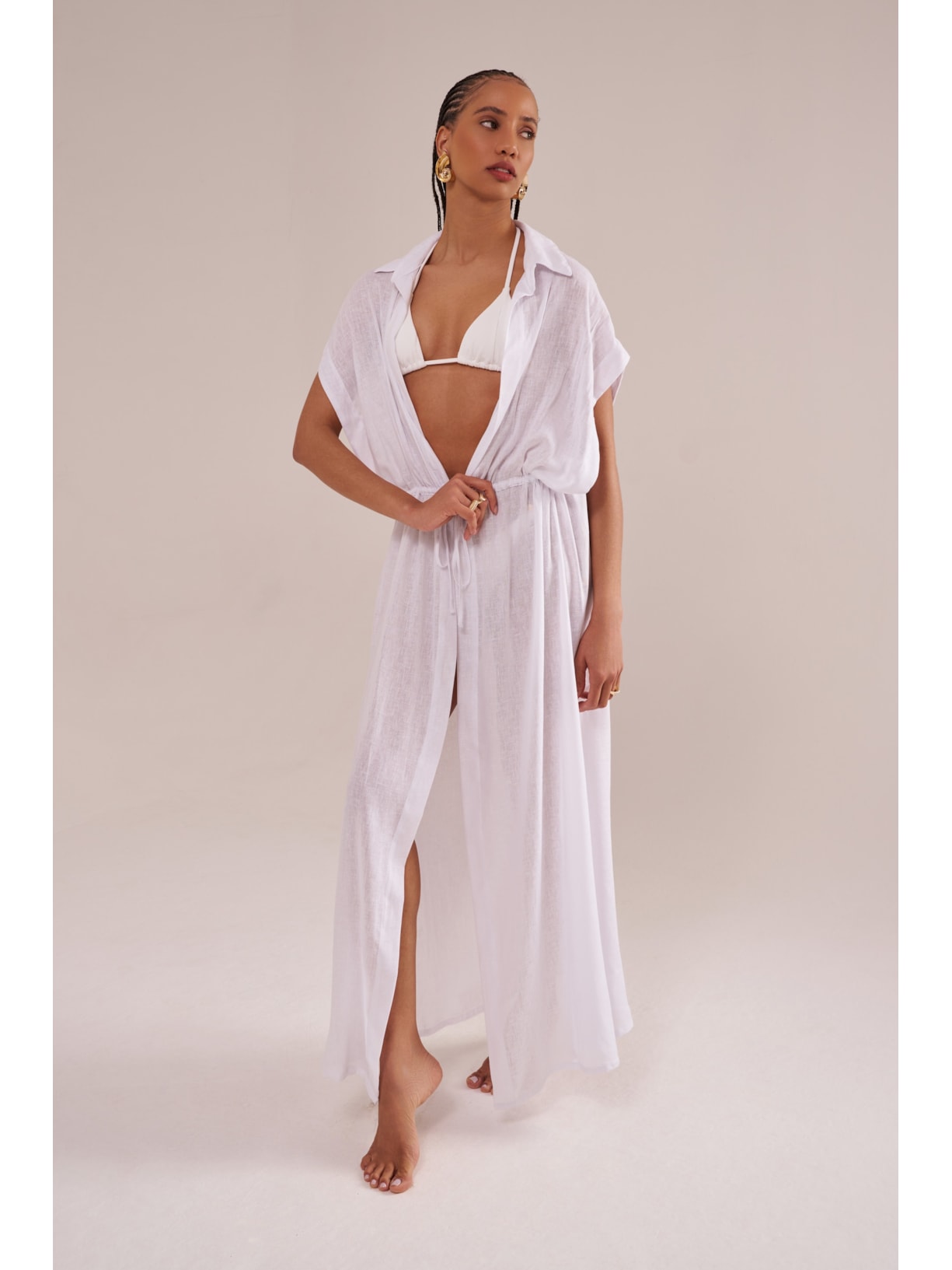 saída longa greta off white Suntime